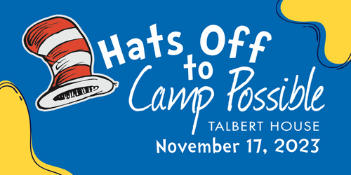 Hats Off to Camp Possible - Talbert House - November 17, 2023 with Dr. Seuss hat